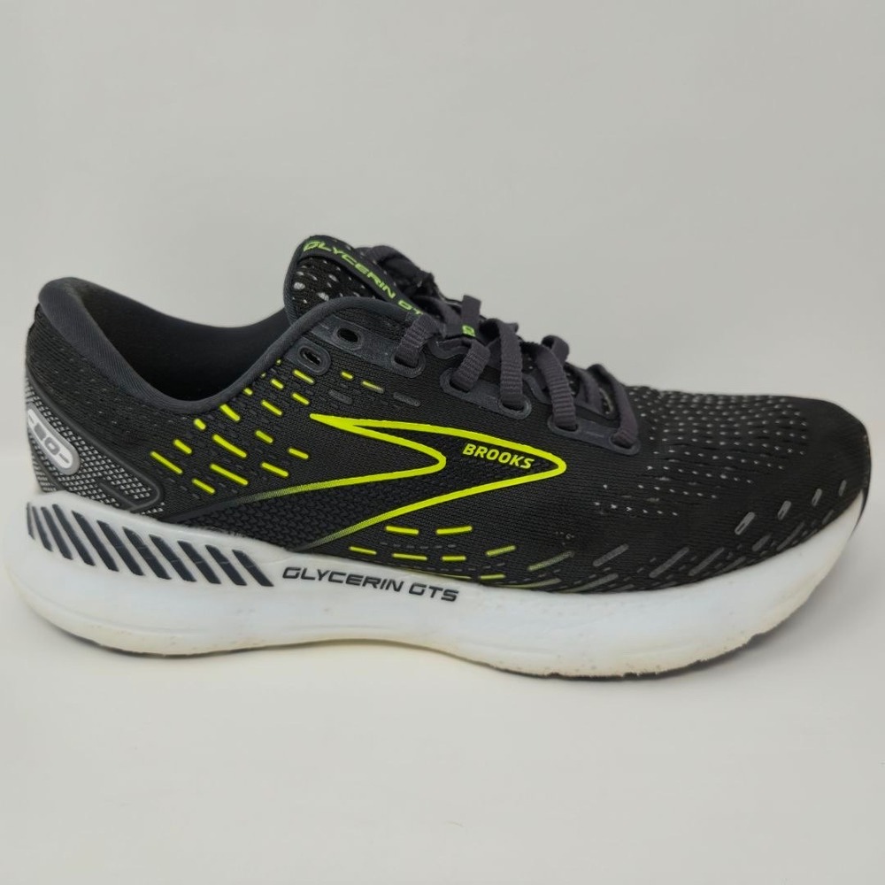 Brooks Glycerin GTS 20 Womens Size 9 Grey White Athletic Running Shoes Sneakers